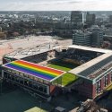 Bunte Solaranlage in Hamburg