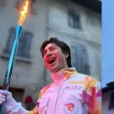 Fackellauf in Italien 