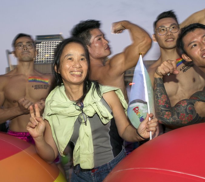 Teilnehmende bei der Taipei Pride, Archivaufnahme