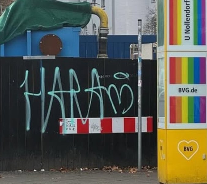 Queerfeindlicher Vandalismus 