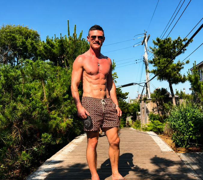 Luke Evans auf Fire Island 