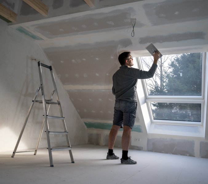 Ein Haus wird renoviert